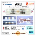 LED Module AKU Samsung Korea SMD 2835 Optic Dove Doff | 3 Mata - White - Putih